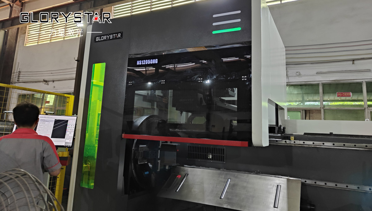 NS12050超長(zhǎng)版520卡盤(pán)重型激光切管機(jī)爆款來(lái)襲！助力“新基建” 未來(lái)可期！