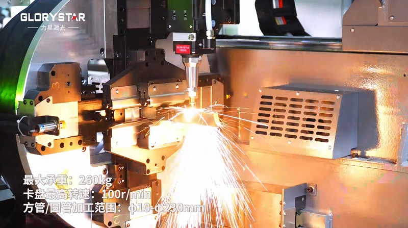 6000瓦雙卡盤激光切管機,高效率,高精度,高品質 6000瓦雙卡盤激光切管機,高效率,高精度,高品質