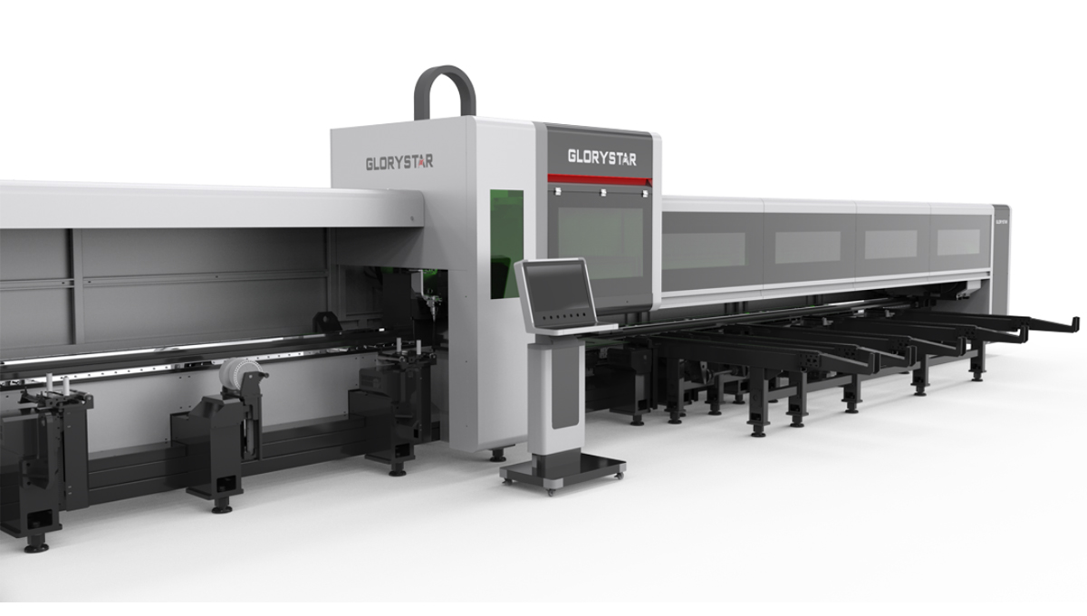 力星激光NS-HG SERIES三卡盤光纖激光管材切割機——實現零尾料切割的材料成本節省利器！